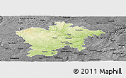 Physical Panoramic Map of Plzeň-sever, darken, desaturated