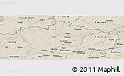 Shaded Relief Panoramic Map of Plzeň-sever