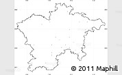 Blank Simple Map of Plzeň-sever, cropped outside, no labels