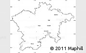 Blank Simple Map of Plzeň-sever, cropped outside