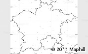 Blank Simple Map of Plzeň-sever, no labels