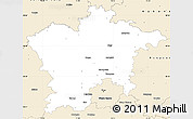 Classic Style Simple Map of Plzeň-sever