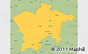 Savanna Style Simple Map of Plzeň-sever