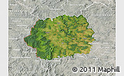 Satellite Map of Tachov, lighten, semi-desaturated