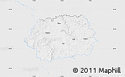 Silver Style Map of Tachov, single color outside