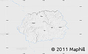 Silver Style Map of Tachov, single color outside