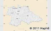 Classic Style Map of Benešov, single color outside