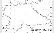 Blank Simple Map of Benešov, no labels