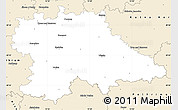 Classic Style Simple Map of Benešov