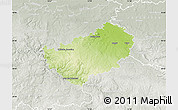 Physical Map of Kutná Hora, lighten, semi-desaturated