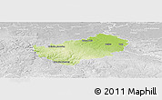 Physical Panoramic Map of Kutná Hora, lighten, desaturated
