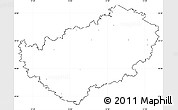 Blank Simple Map of Kutná Hora, cropped outside, no labels