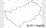 Blank Simple Map of Kutná Hora, no labels