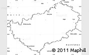 Blank Simple Map of Kutná Hora