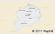 Classic Style 3D Map of Mladá Boleslav, single color outside