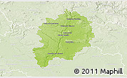 Physical 3D Map of Mladá Boleslav, lighten