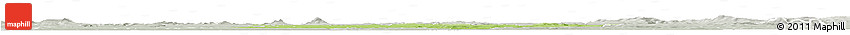 Physical Horizon Map of Mladá Boleslav, lighten, semi-desaturated