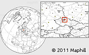 Blank Location Map of Mladá Boleslav, highlighted parent region