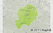Physical Map of Mladá Boleslav, lighten, semi-desaturated