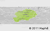 Physical Panoramic Map of Mladá Boleslav, lighten, desaturated