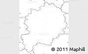 Blank Simple Map of Mladá Boleslav, no labels