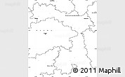 Blank Simple Map of Praha-východ