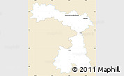 Classic Style Simple Map of Praha-východ, single color outside