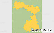 Savanna Style Simple Map of Praha-východ, single color outside