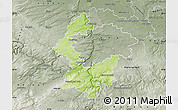 Physical Map of Praha-západ, semi-desaturated