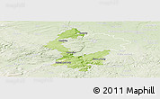 Physical Panoramic Map of Praha-západ, lighten