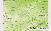 Physical Map of Rakovník