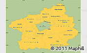 Savanna Style Simple Map of Středočeský kraj, single color outside