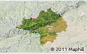 Satellite 3D Map of Chomutov, lighten