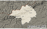 Shaded Relief 3D Map of Chomutov, darken