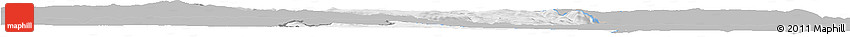 Gray Horizon Map of Chomutov, single color outside