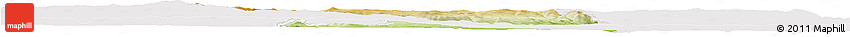 Physical Horizon Map of Chomutov, cropped outside