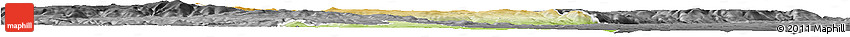 Physical Horizon Map of Chomutov, darken, desaturated