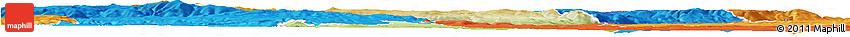 Physical Horizon Map of Chomutov, political outside