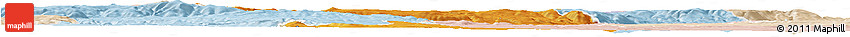 Political Horizon Map of Chomutov, lighten