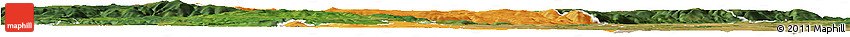 Political Horizon Map of Chomutov, satellite outside