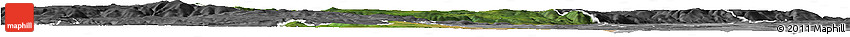 Satellite Horizon Map of Chomutov, desaturated