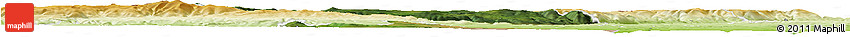 Satellite Horizon Map of Chomutov, physical outside