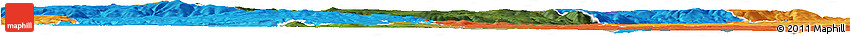 Satellite Horizon Map of Chomutov, political outside