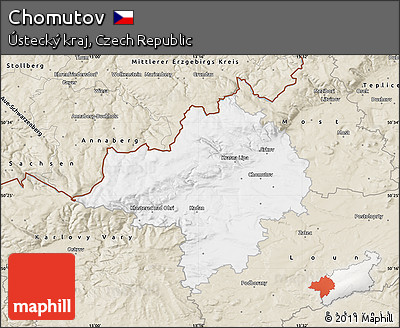 Classic Style Map of Chomutov