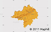Political Map of Chomutov, cropped outside