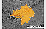 Political Map of Chomutov, darken, desaturated