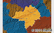 Political Map of Chomutov, darken