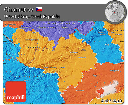 Political Map of Chomutov