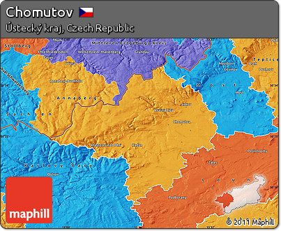 Political Map of Chomutov