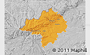 Political Map of Chomutov, lighten, desaturated